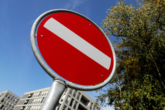Temporäre Verkehrsanordnung