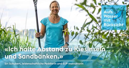 Symbolbild Kampagne "aufs Wasser mit Rücksicht"