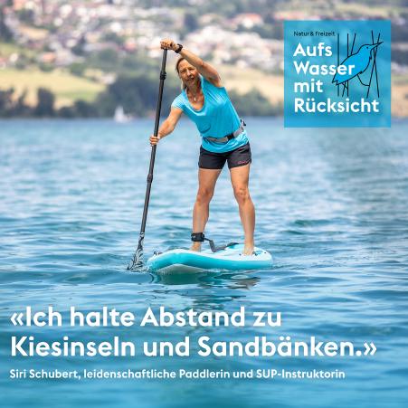 Kampagnenbild "Aufs Wasser mit Rücksicht"