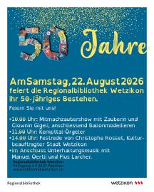 50 Jahre Jubiläum Bibliothek Wetzikon