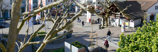 Zentrumsplatz Oberwetzikon bleibt auch während der Bauzeit belebt